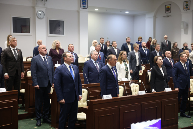 Председатель облизбиркома приняла участие в первом заседании Законодательного Собрания Калининградской области восьмого созыва