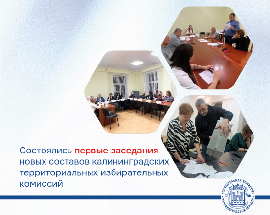 Состоялись первые заседания калининградских территориальных избирательных комиссий